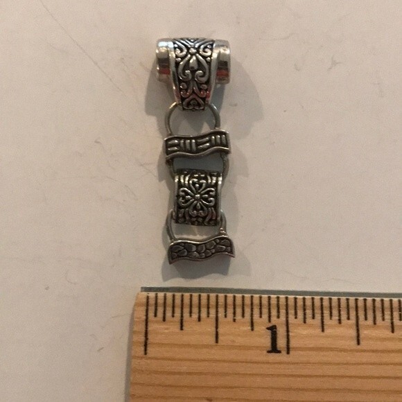 Deadstock Vintage Sarda 925 Sterling Silver Pendant New Old Stock Movement Flex - Picture 5 of 8